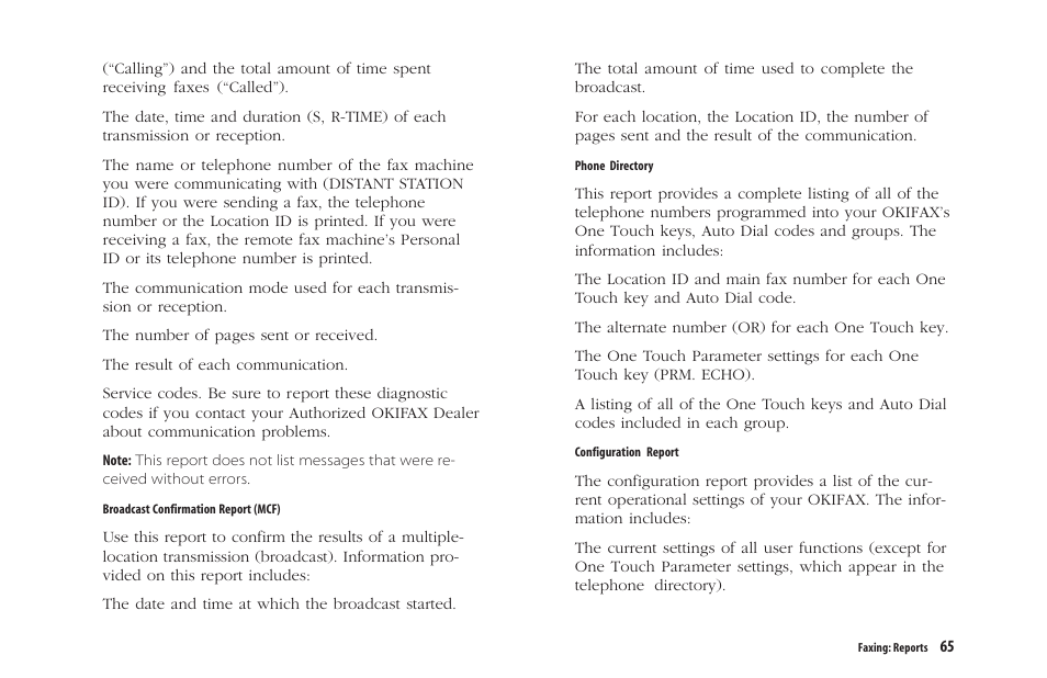 Oki 5300 Plus User Manual | Page 78 / 109