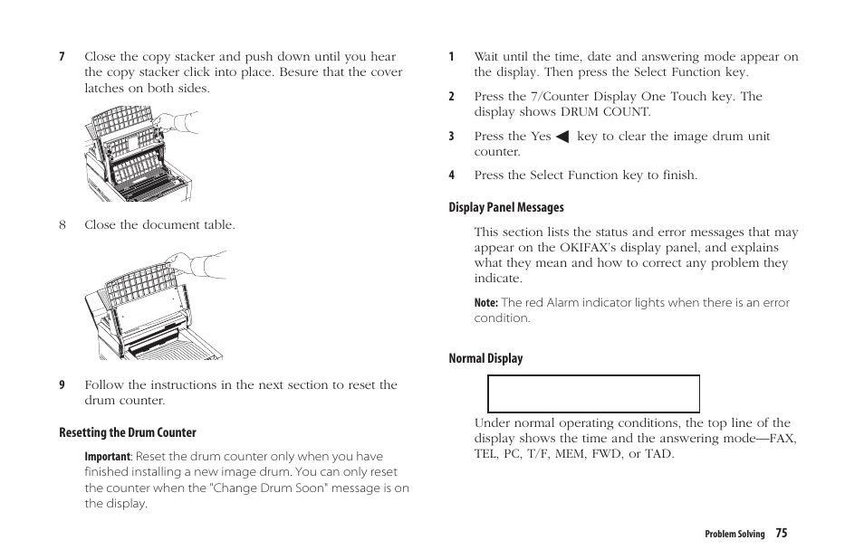 13 [fax | Oki 5300 Plus User Manual | Page 88 / 109