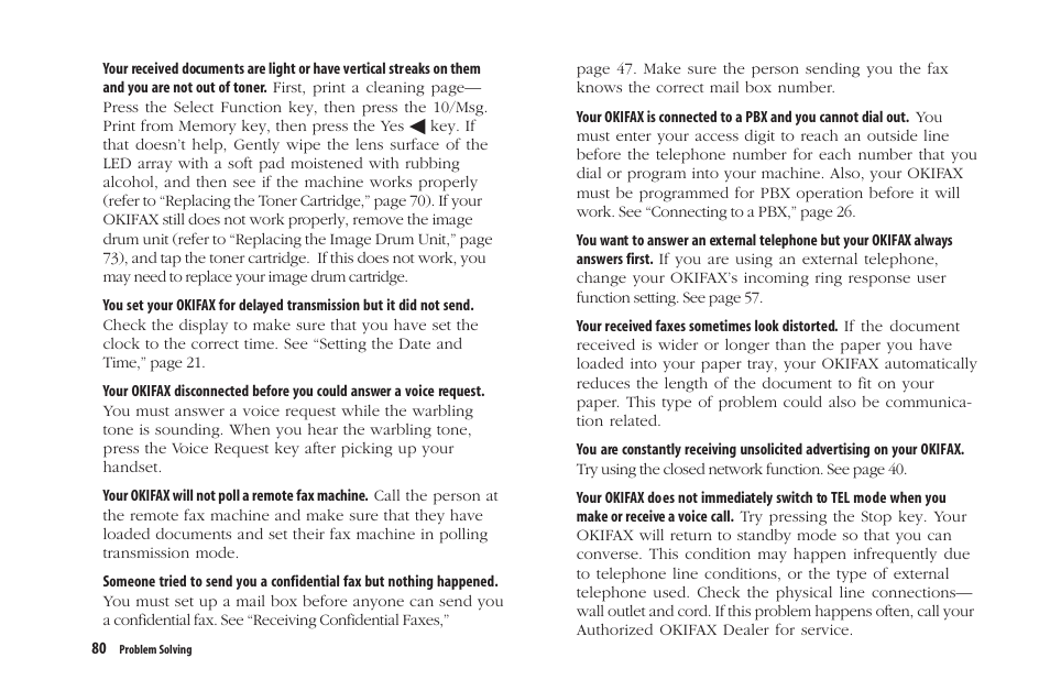 Oki 5300 Plus User Manual | Page 93 / 109