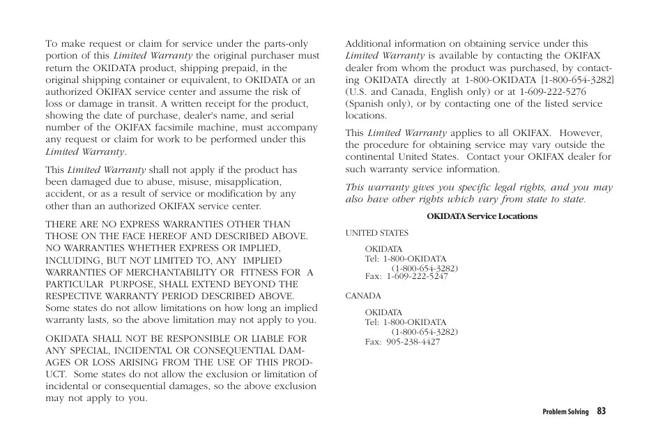 Oki 5300 Plus User Manual | Page 96 / 109