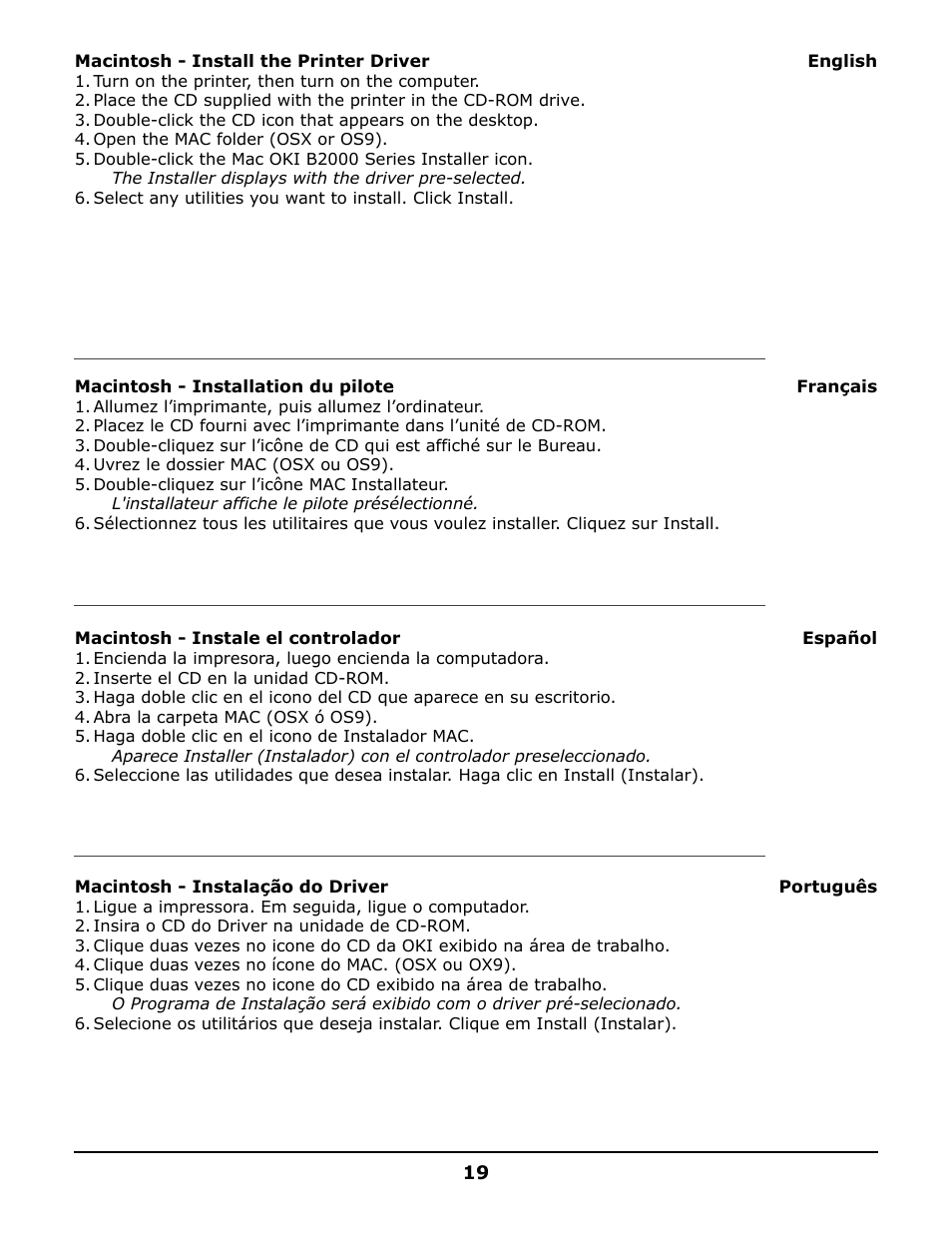 Oki B 2200 User Manual | Page 19 / 24