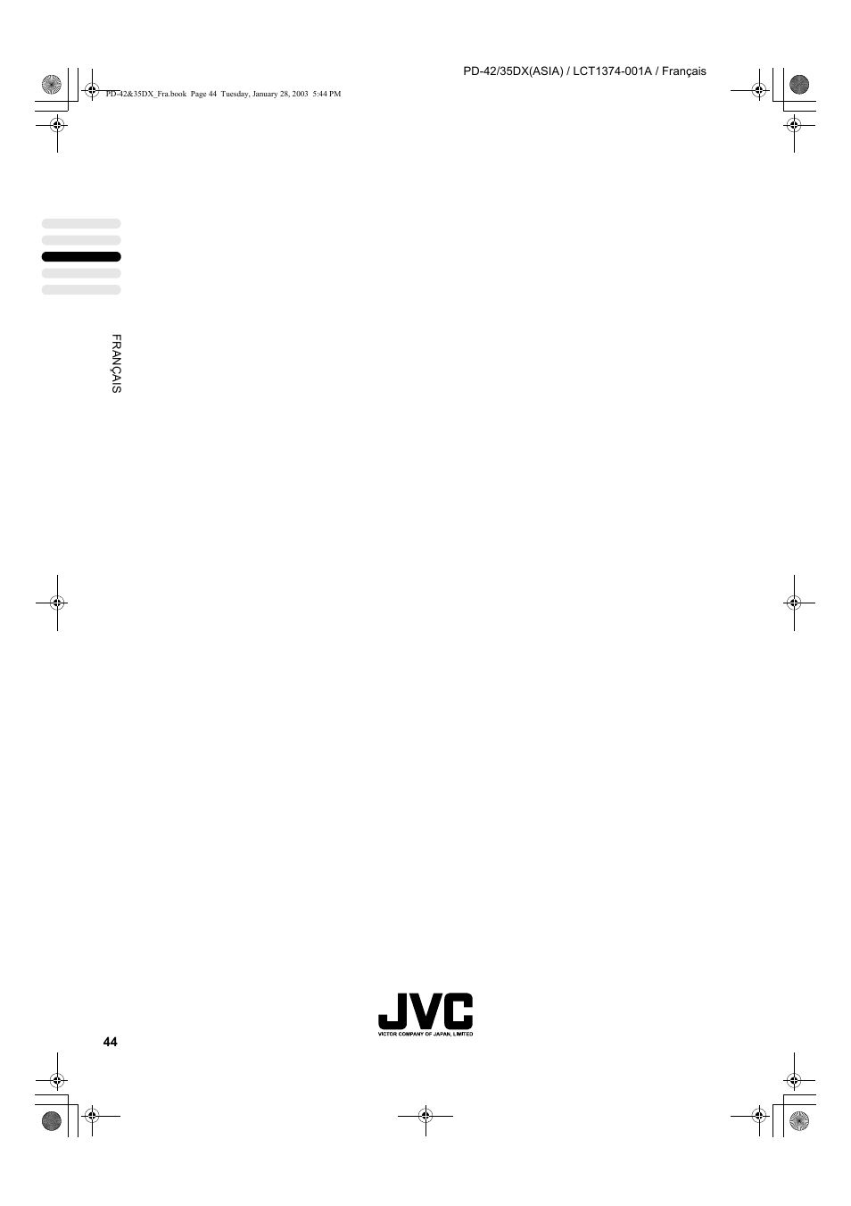 JVC PD-35DX User Manual | Page 134 / 225