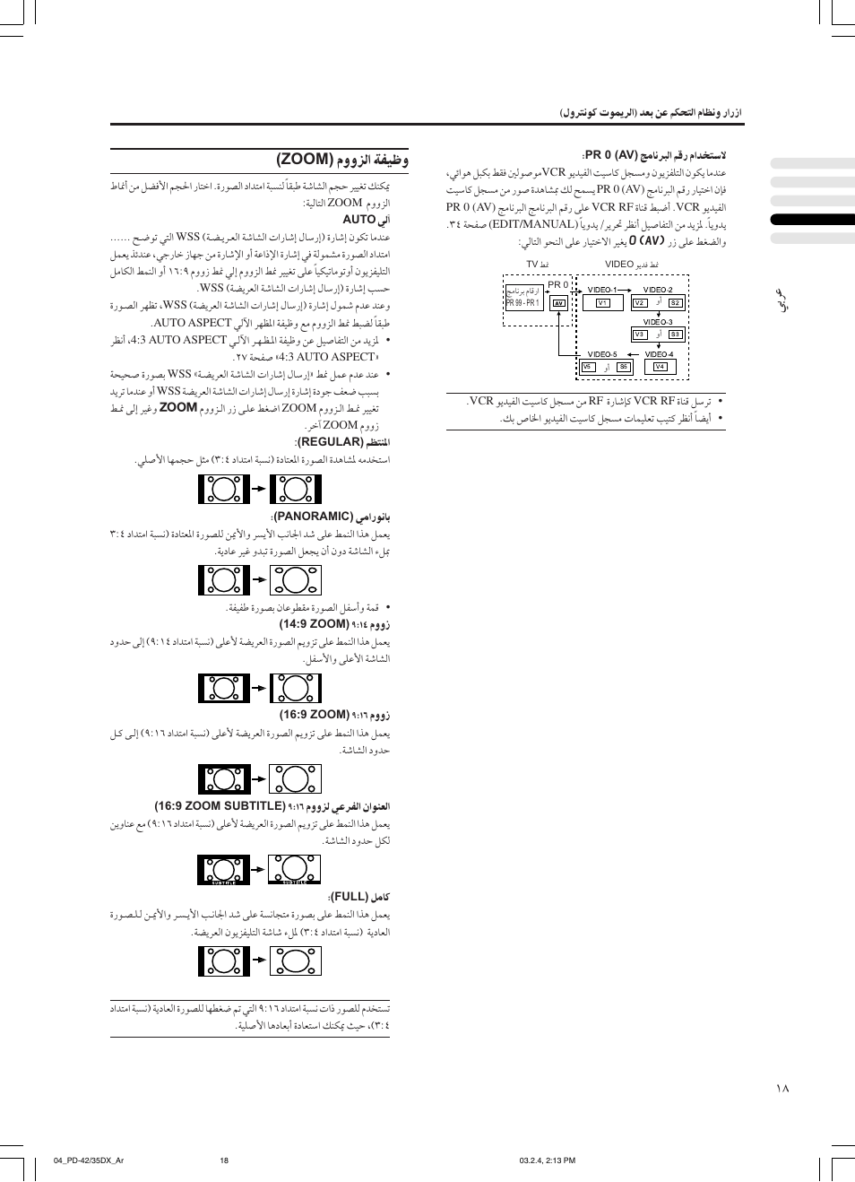 Zoom) | JVC PD-35DX User Manual | Page 196 / 225