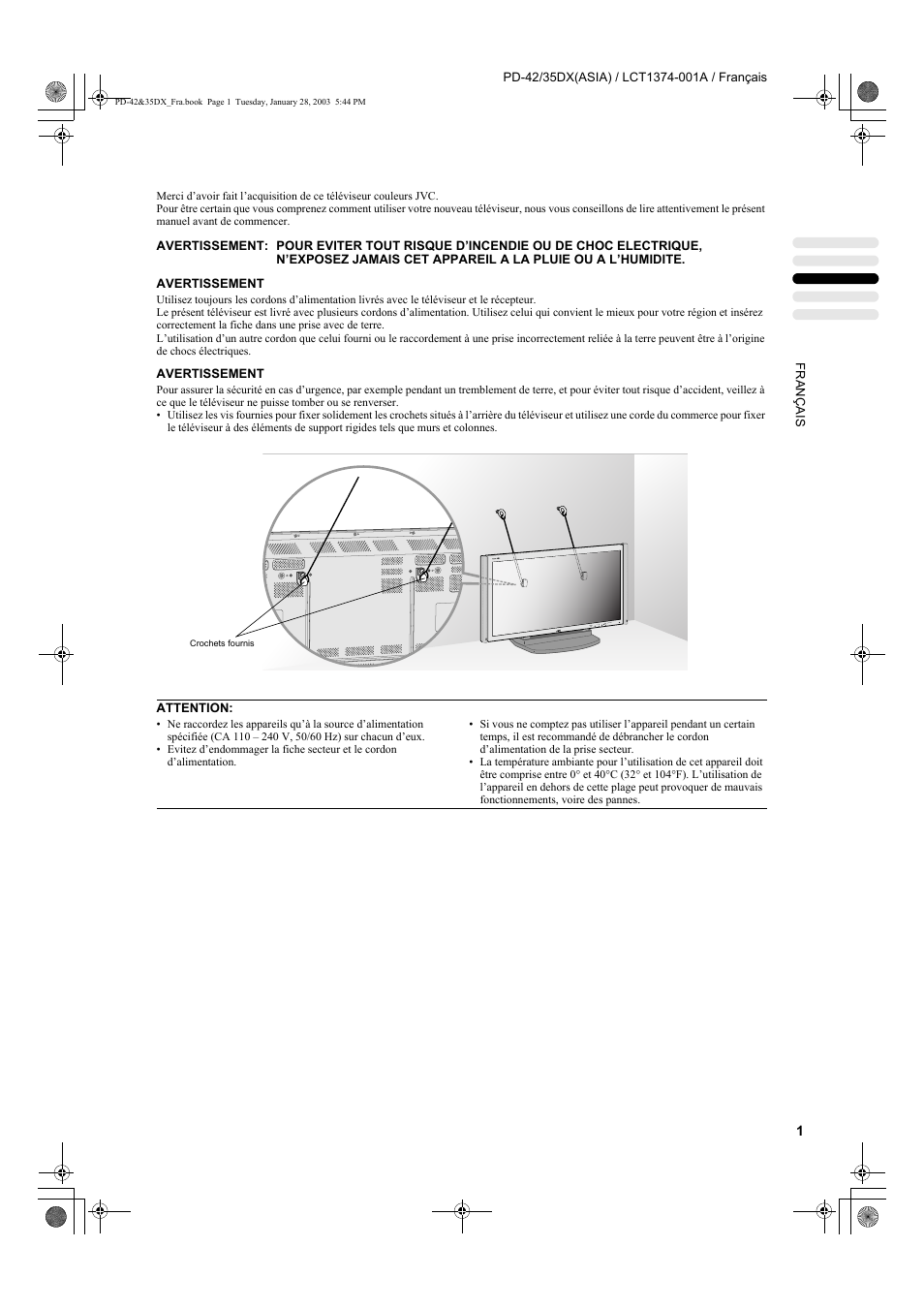 JVC PD-35DX User Manual | Page 91 / 225