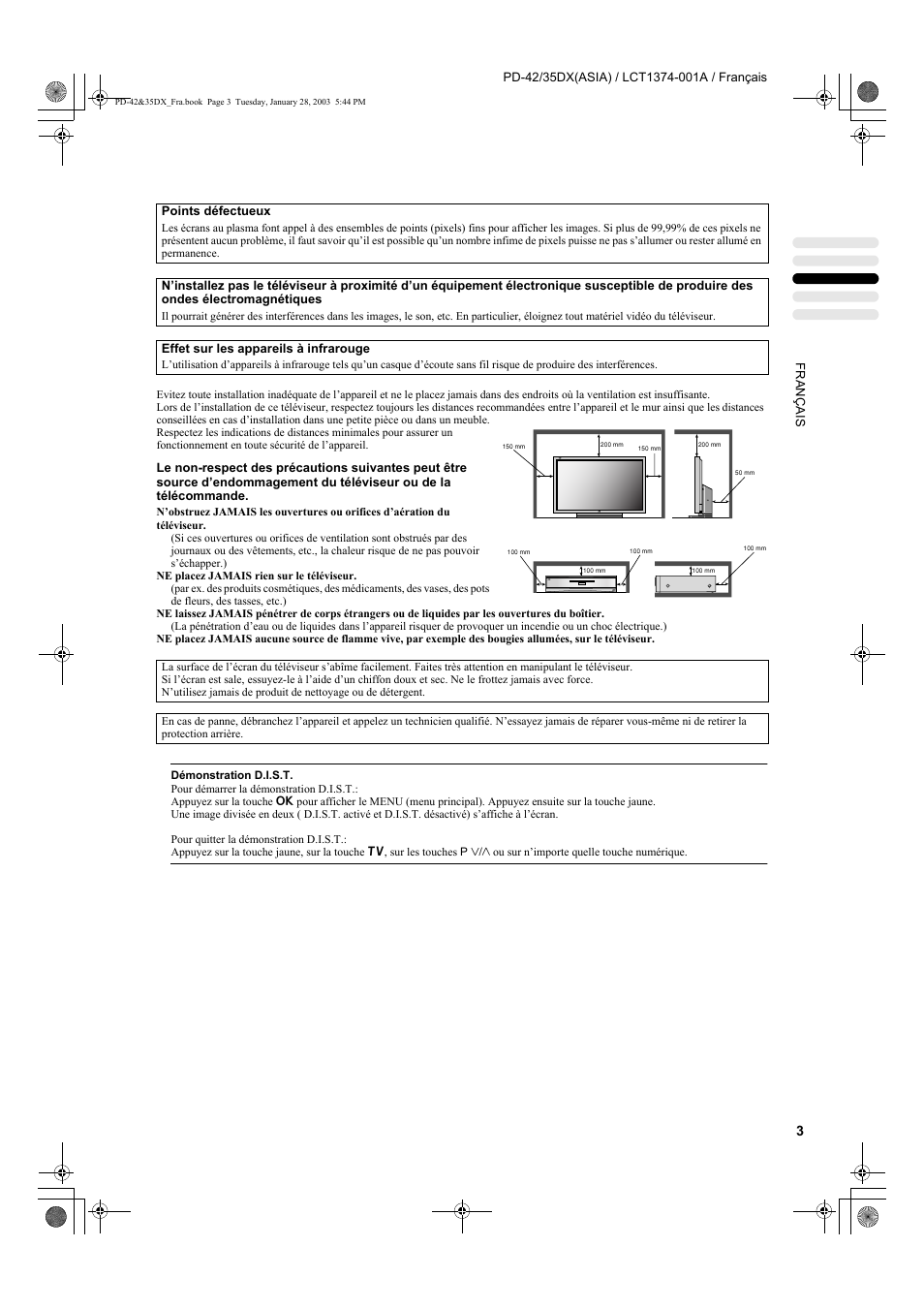 JVC PD-35DX User Manual | Page 93 / 225