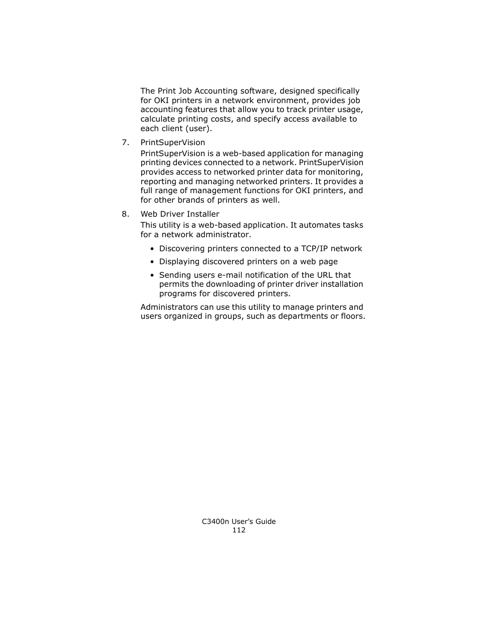 Oki C 3400n User Manual | Page 112 / 144