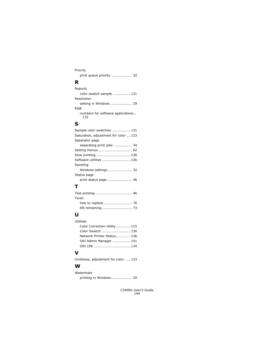 Oki C 3400n User Manual | Page 144 / 144