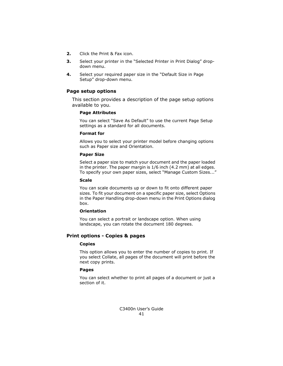 Oki C 3400n User Manual | Page 41 / 144