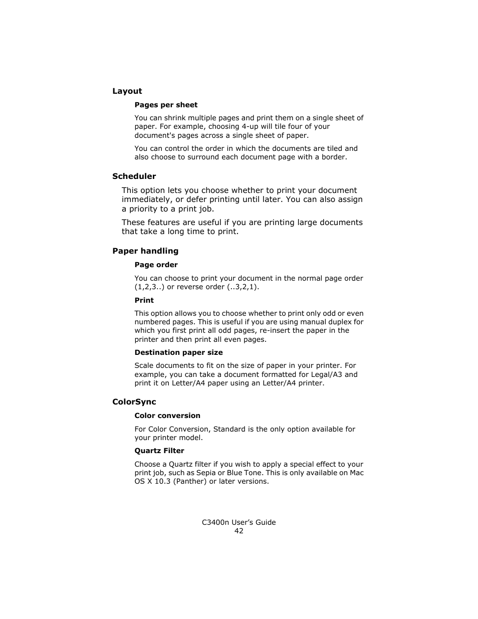 Oki C 3400n User Manual | Page 42 / 144