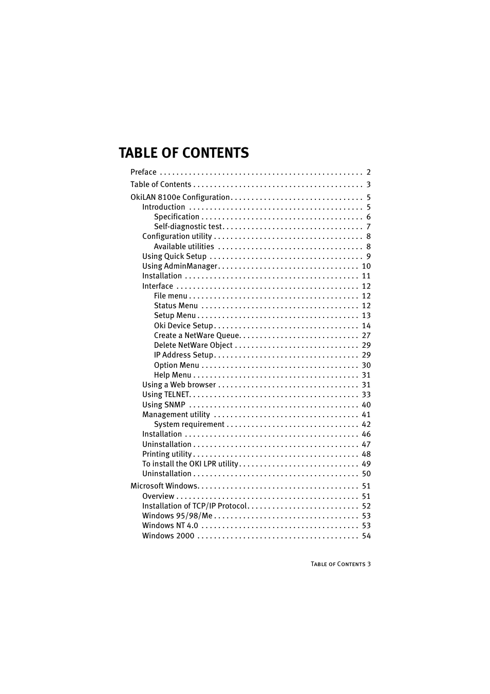 Oki 8100e User Manual | Page 3 / 106