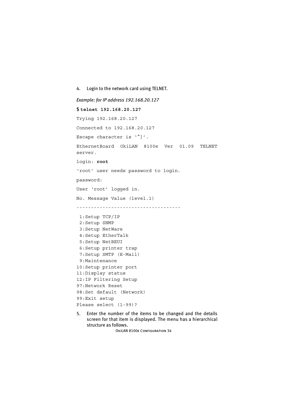 Oki 8100e User Manual | Page 34 / 106
