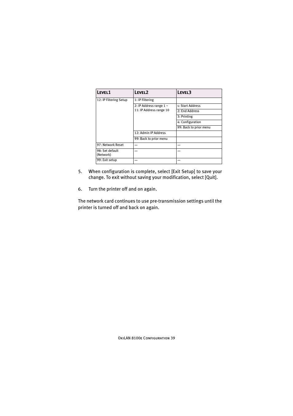 Oki 8100e User Manual | Page 39 / 106