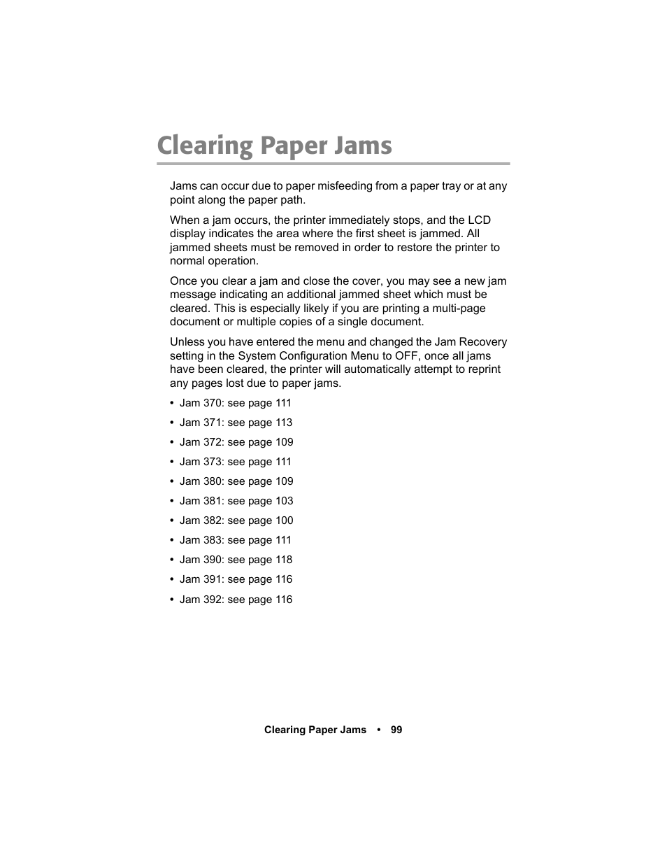 Clearing paper jams | Oki C 5400n User Manual | Page 101 / 328