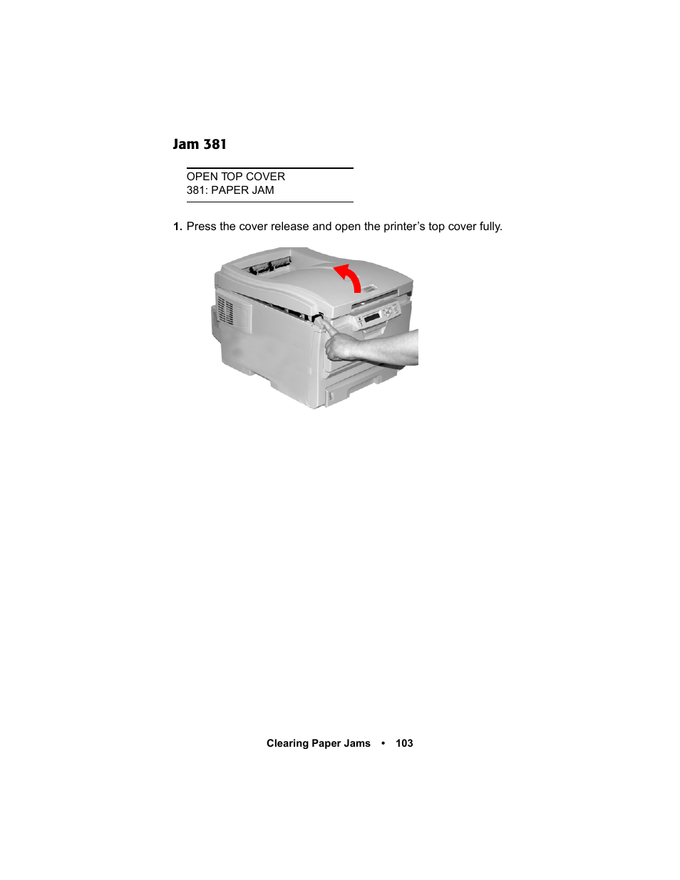 Jam 381, Jam 381 103 | Oki C 5400n User Manual | Page 105 / 328