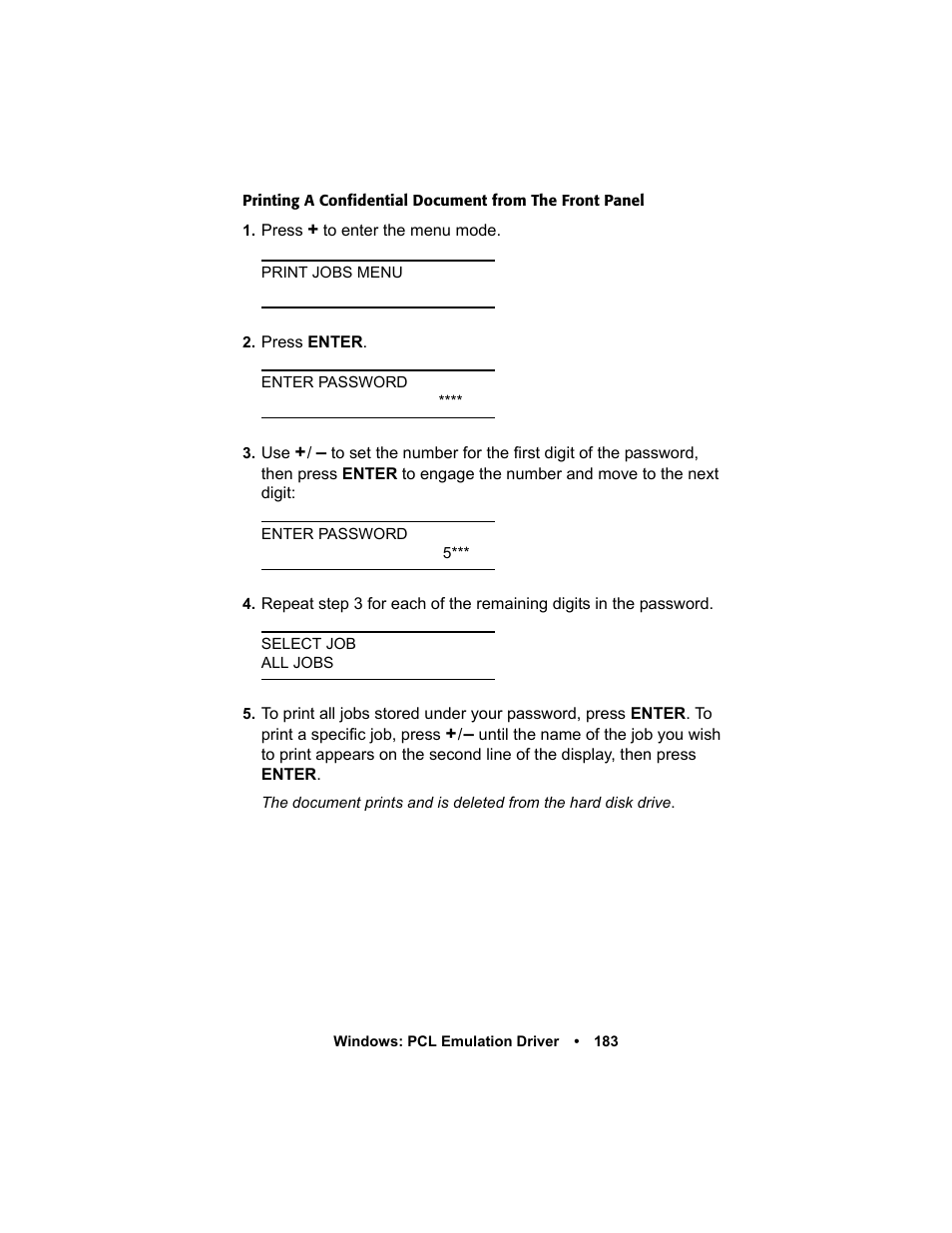 Oki C 5400n User Manual | Page 185 / 328