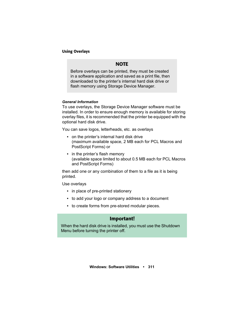 Oki C 5400n User Manual | Page 313 / 328