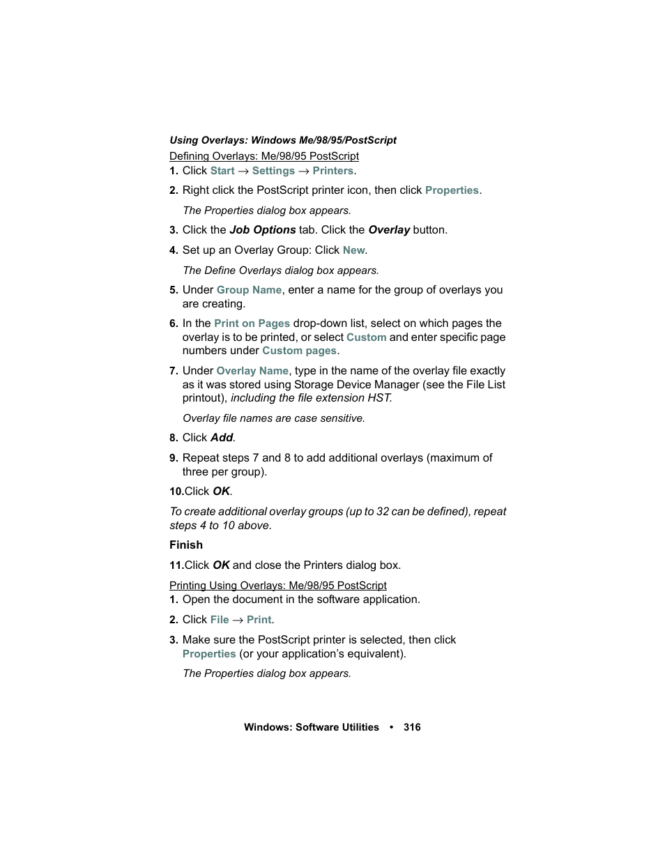 Oki C 5400n User Manual | Page 318 / 328