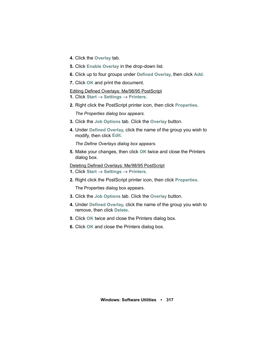 Oki C 5400n User Manual | Page 319 / 328