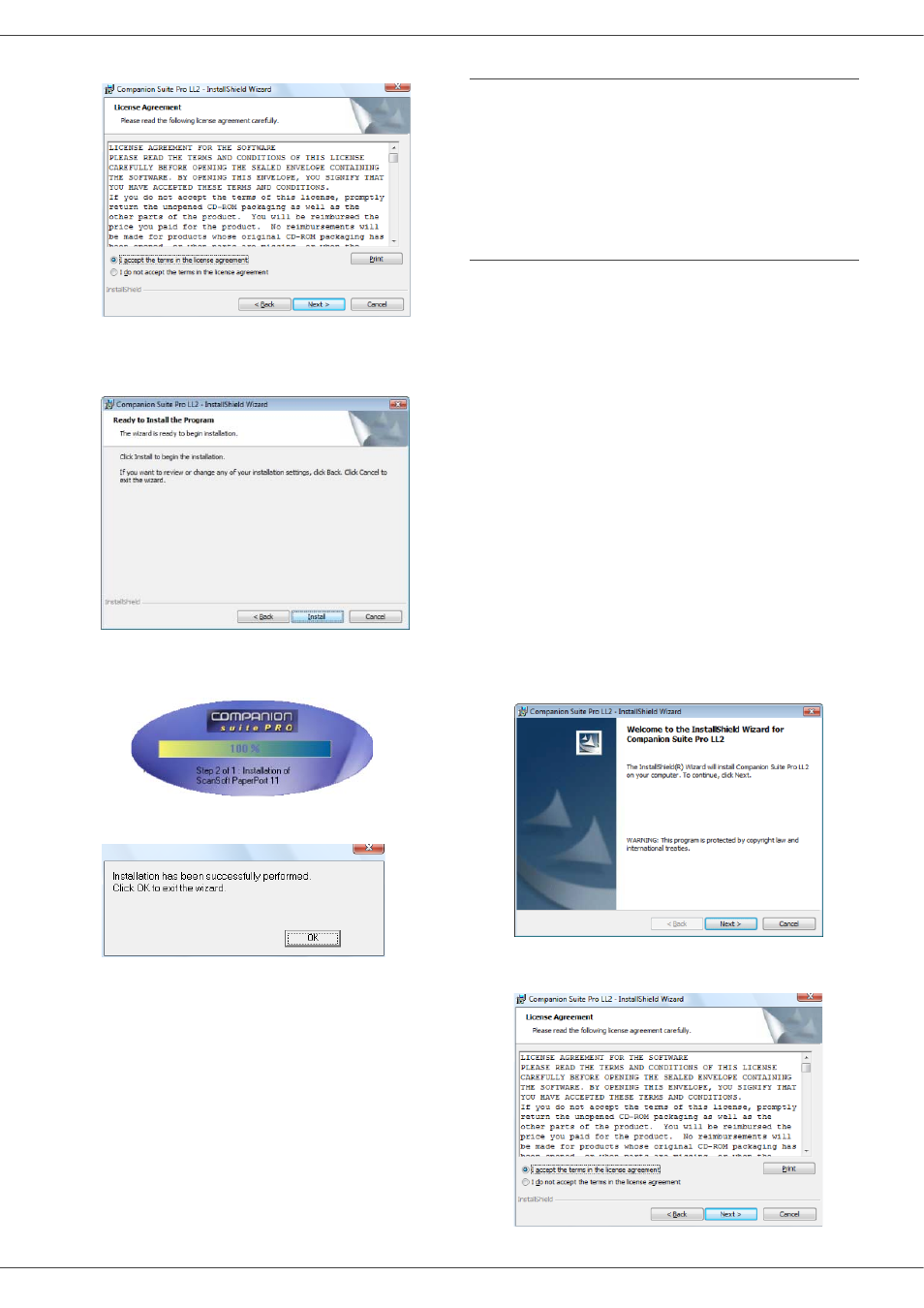 Installing drivers only, Installing the drivers using the companion, Suite pro software | Pc features, Mb260 | Oki MB260 User Manual | Page 33 / 49