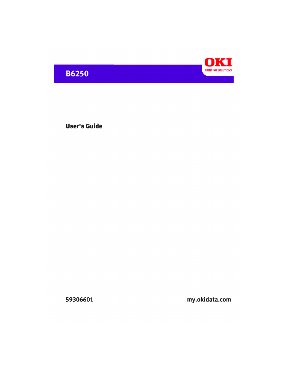 Oki B6250 User Manual | 136 pages