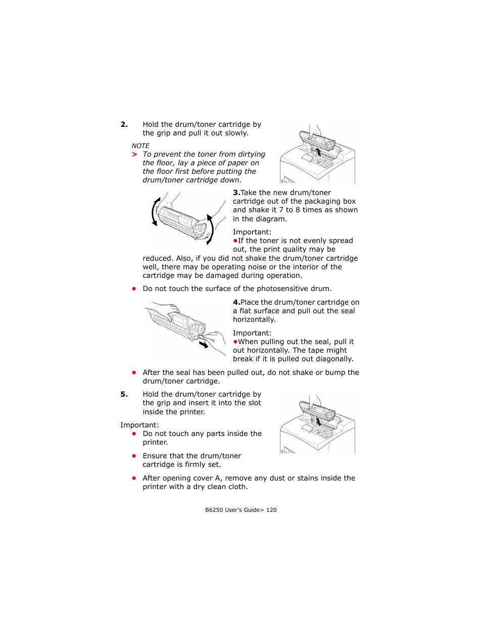 Oki B6250 User Manual | Page 120 / 136