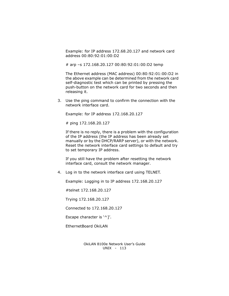 Oki lan 8100e User Manual | Page 113 / 140