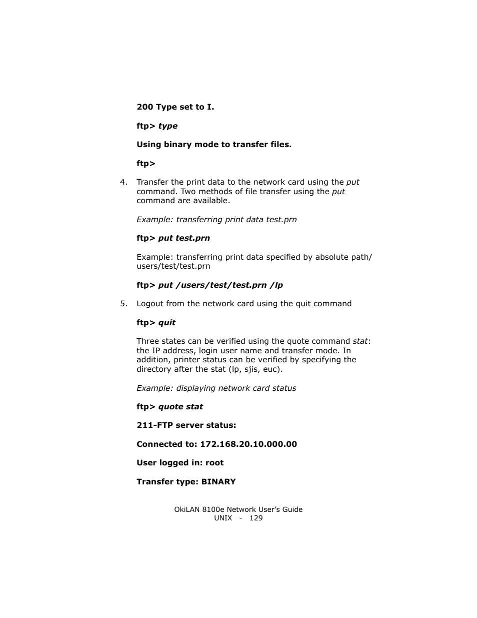 Oki lan 8100e User Manual | Page 129 / 140