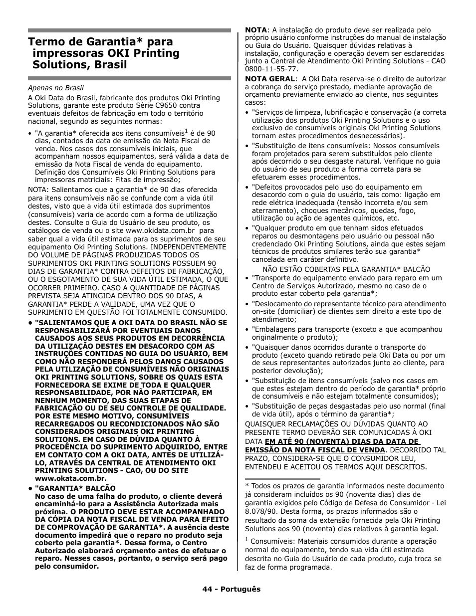 Oki C 9650n User Manual | Page 44 / 52