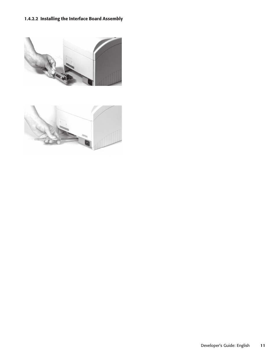 2 installing the interface board assembly | Oki POS 425S User Manual | Page 11 / 133