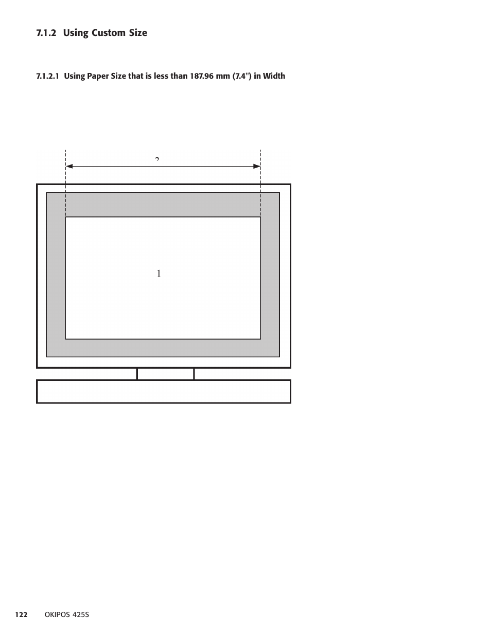 2 using custom size | Oki POS 425S User Manual | Page 122 / 133