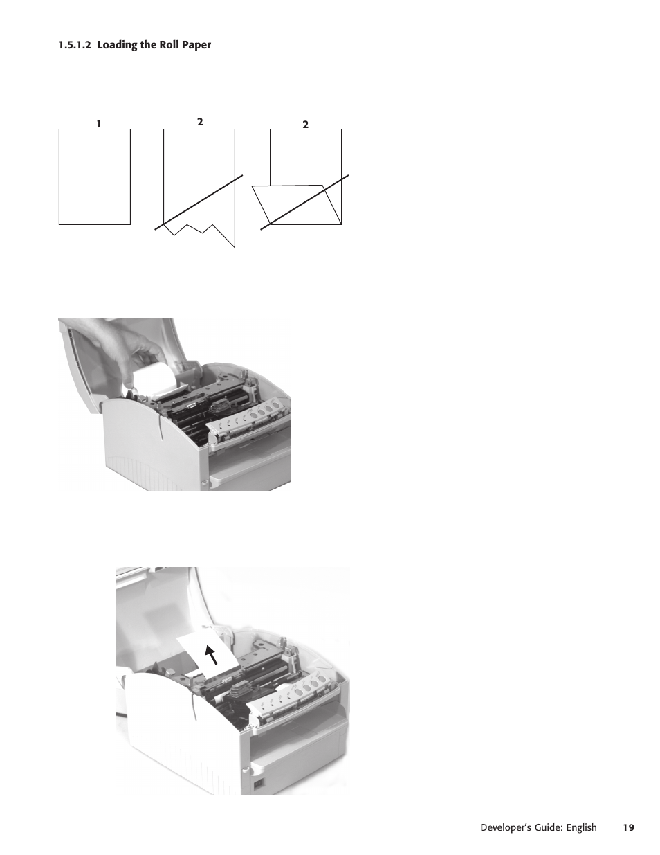 2 loading the roll paper | Oki POS 425S User Manual | Page 19 / 133