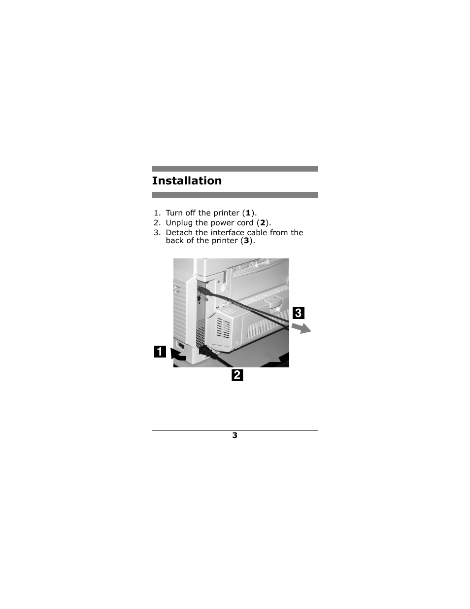 Installation | Oki 70043502 User Manual | Page 3 / 16