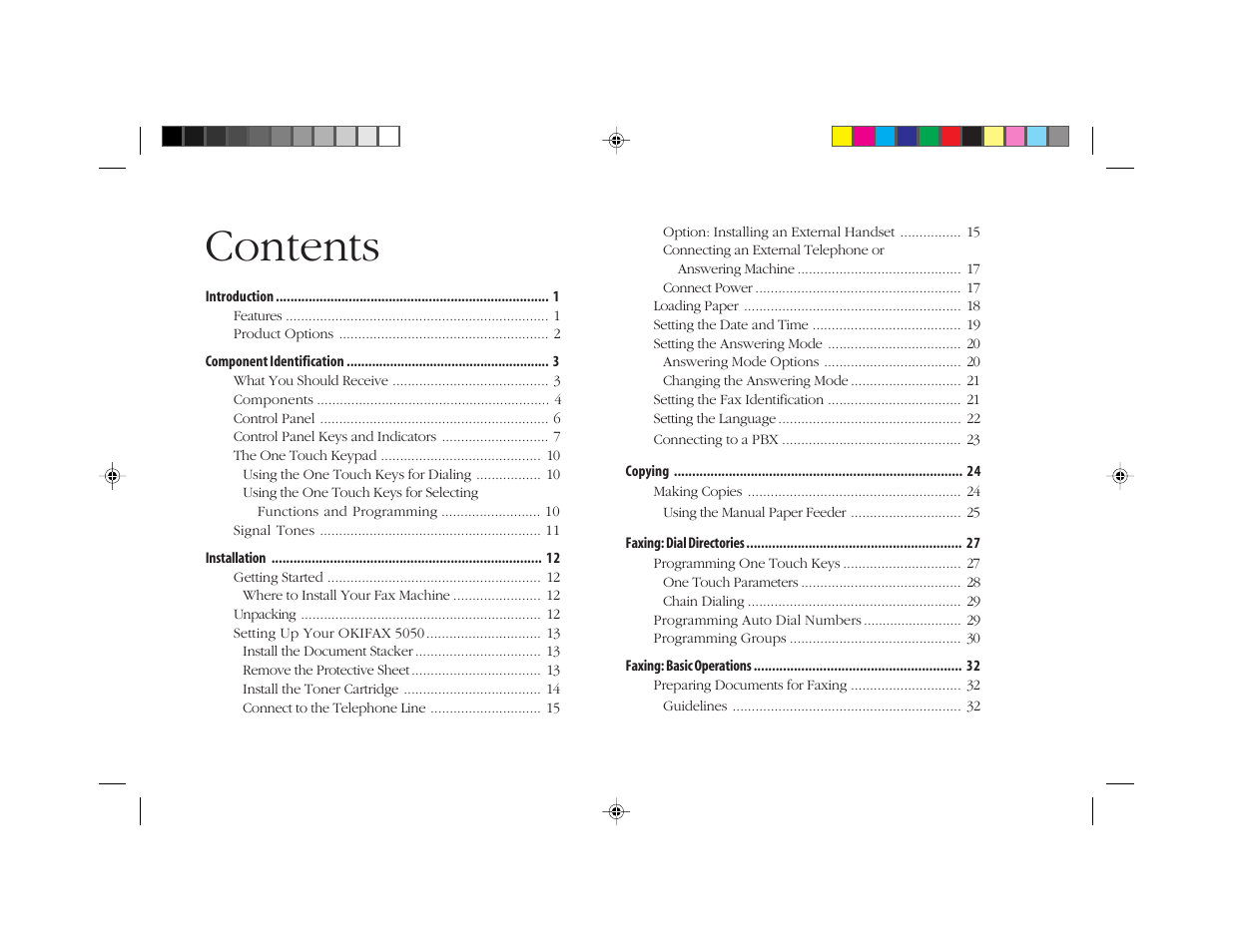 Oki FAX 5050 User Manual | Page 10 / 98