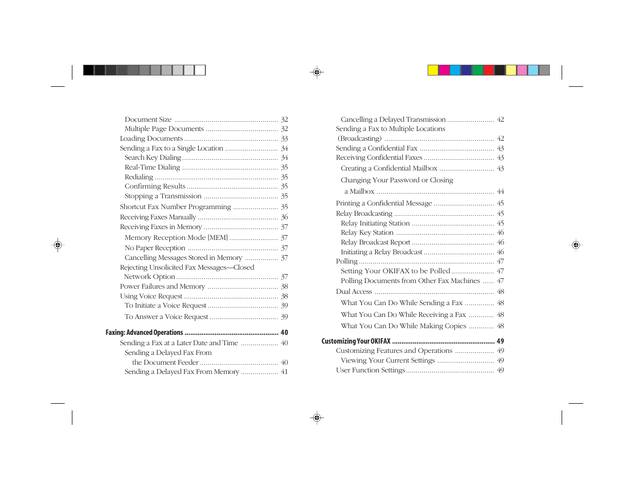 Oki FAX 5050 User Manual | Page 11 / 98