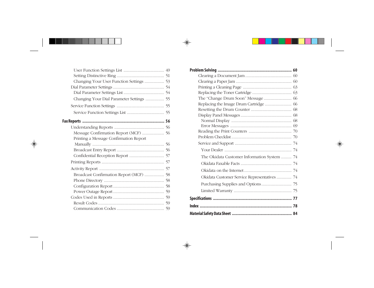 Oki FAX 5050 User Manual | Page 12 / 98
