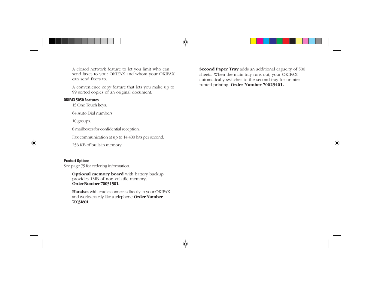 Oki FAX 5050 User Manual | Page 14 / 98