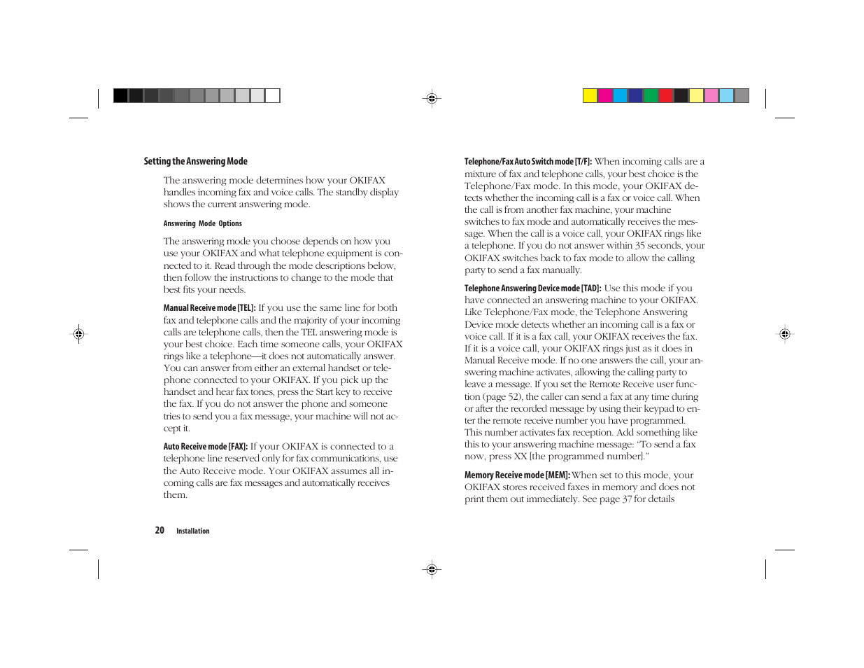 Oki FAX 5050 User Manual | Page 32 / 98