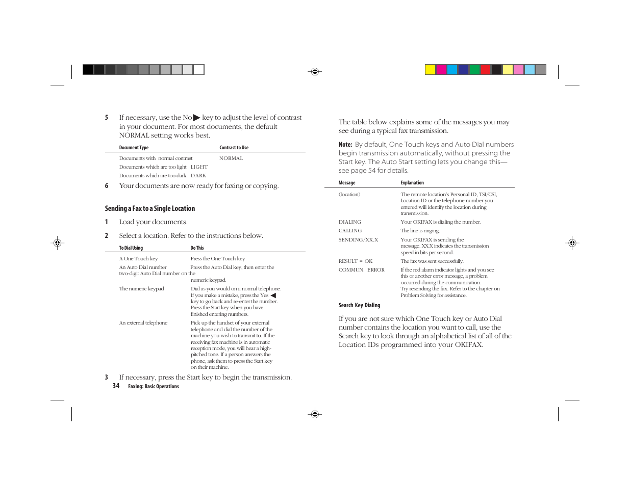Oki FAX 5050 User Manual | Page 46 / 98