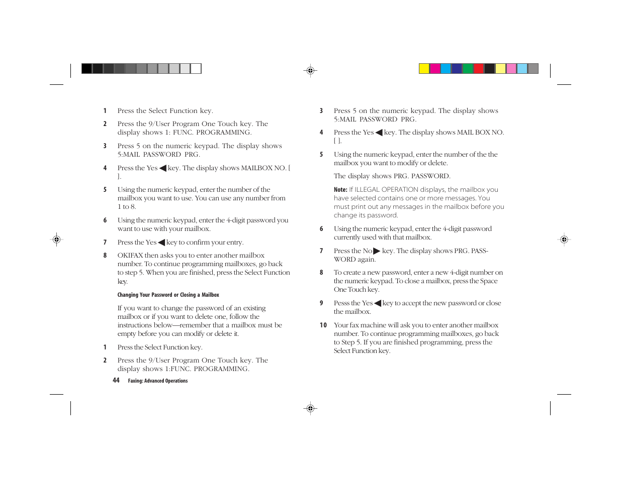 Oki FAX 5050 User Manual | Page 56 / 98