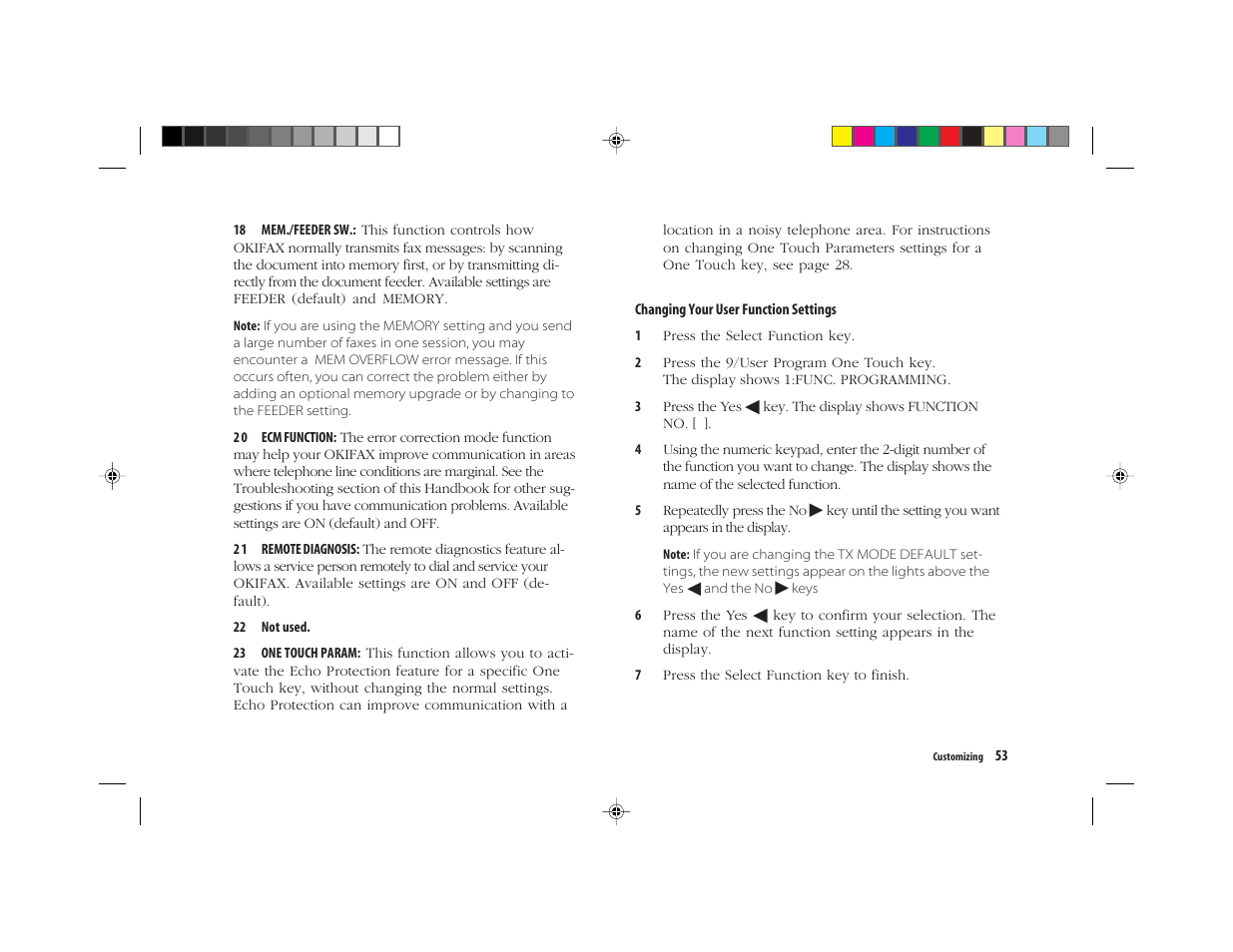 Oki FAX 5050 User Manual | Page 65 / 98