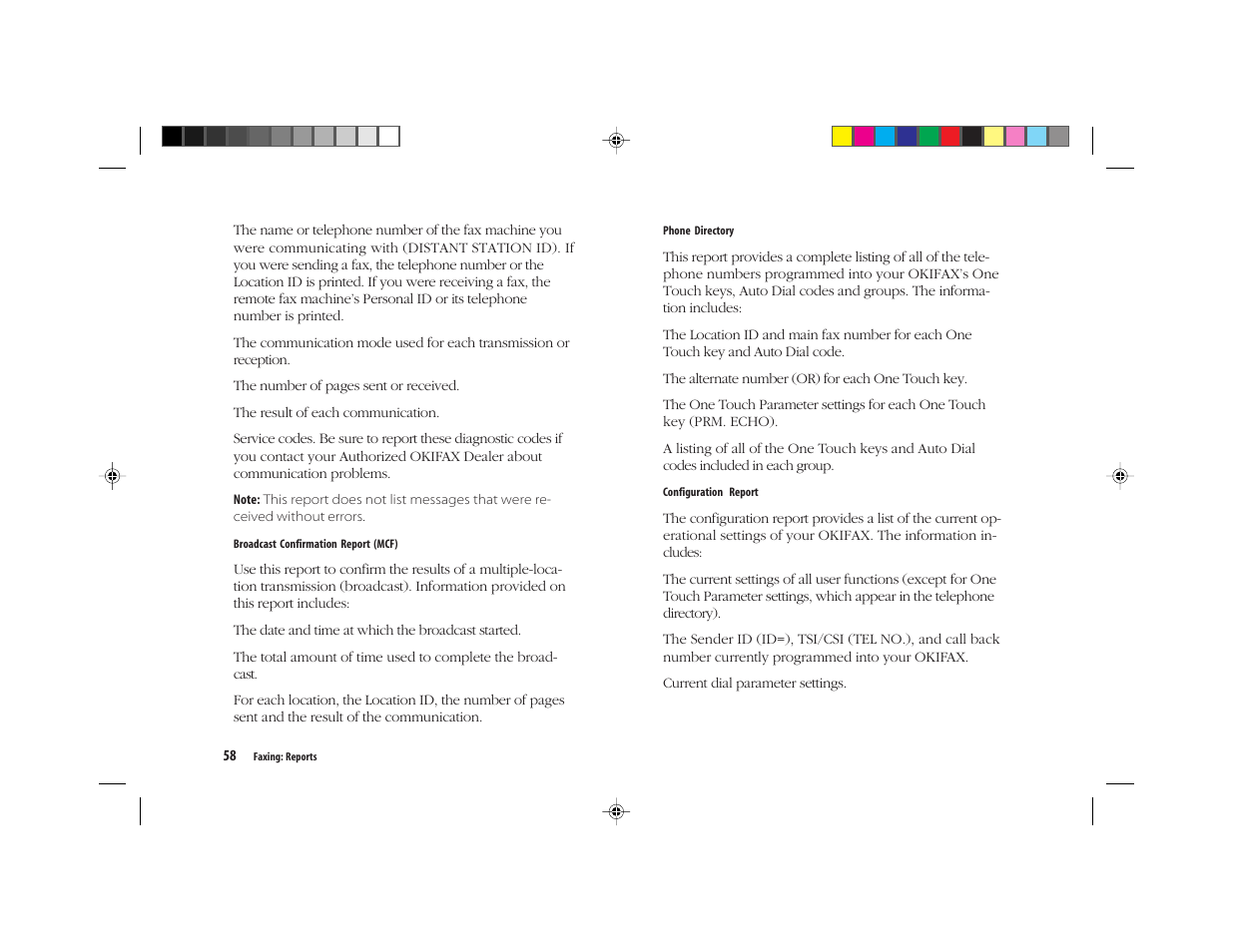 Oki FAX 5050 User Manual | Page 70 / 98