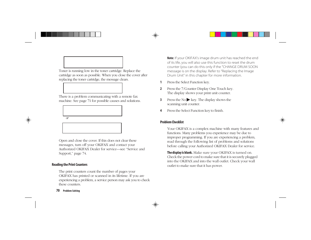 Oki FAX 5050 User Manual | Page 82 / 98