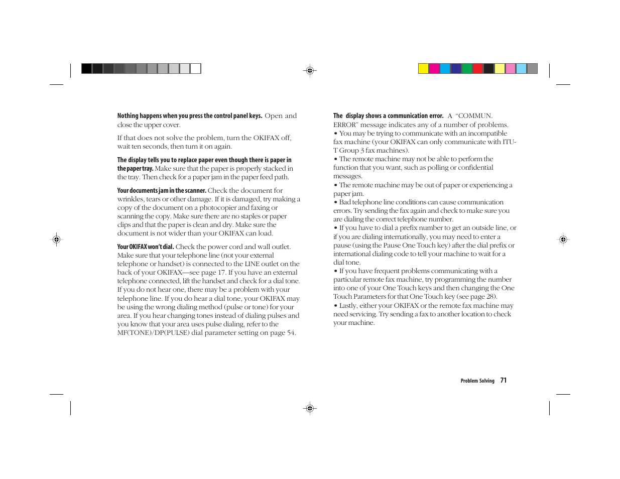 Oki FAX 5050 User Manual | Page 83 / 98