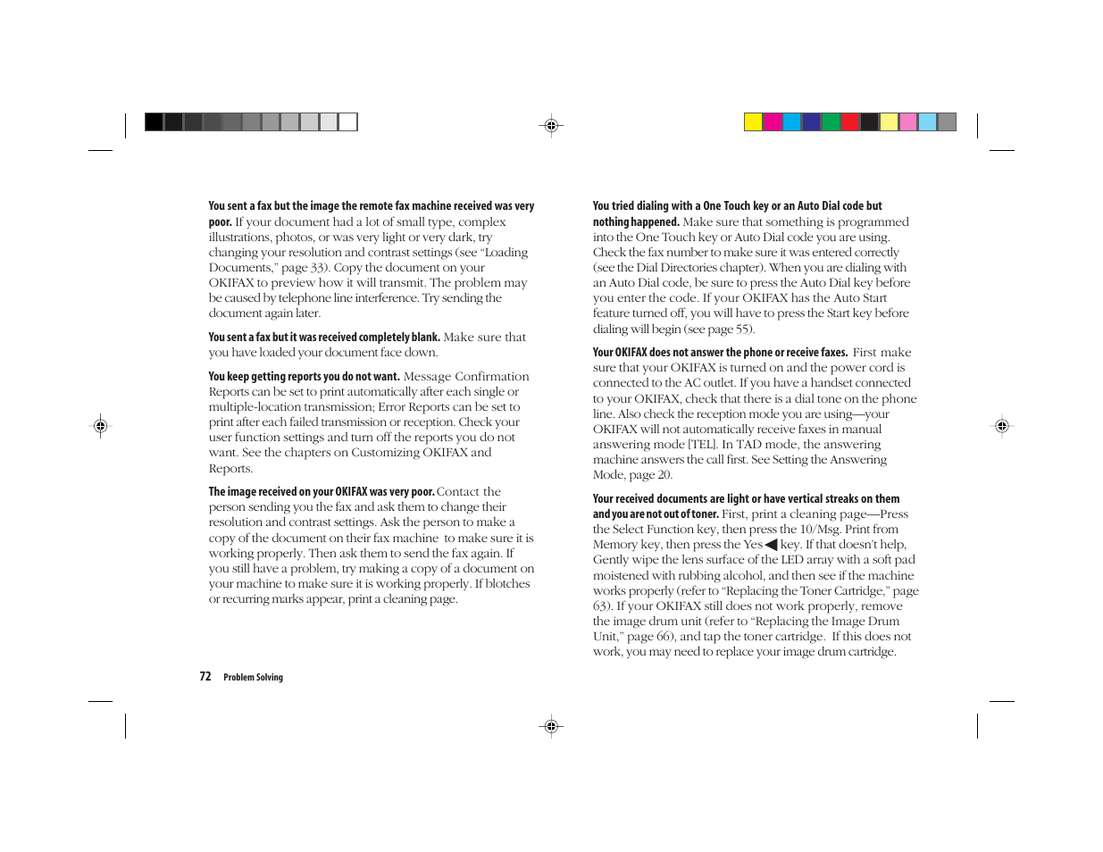 Oki FAX 5050 User Manual | Page 84 / 98