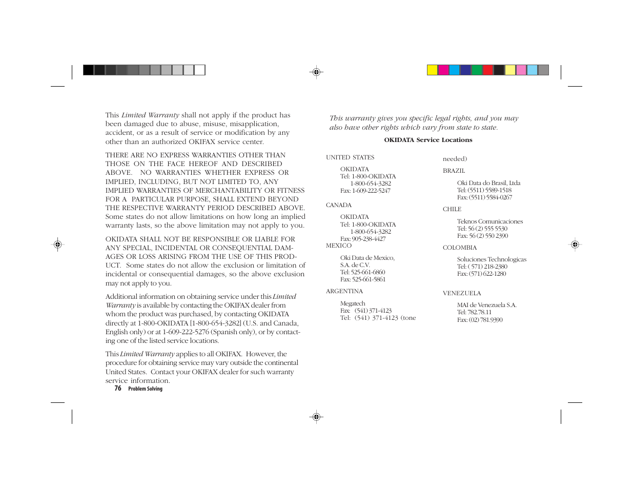 Oki FAX 5050 User Manual | Page 88 / 98