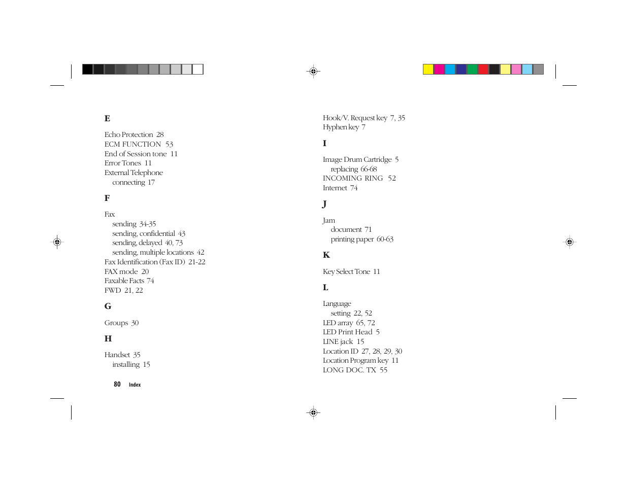 Oki FAX 5050 User Manual | Page 92 / 98