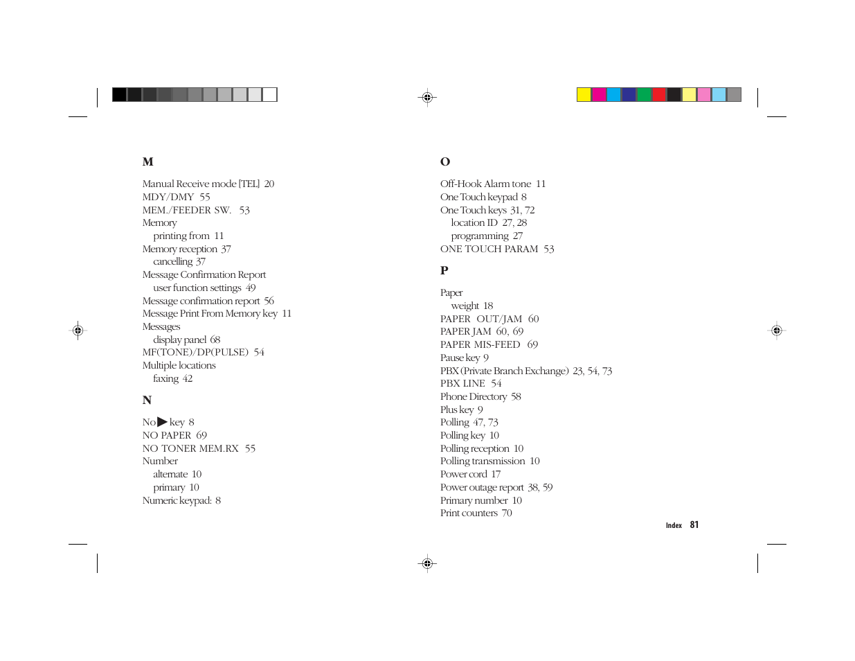 Oki FAX 5050 User Manual | Page 93 / 98