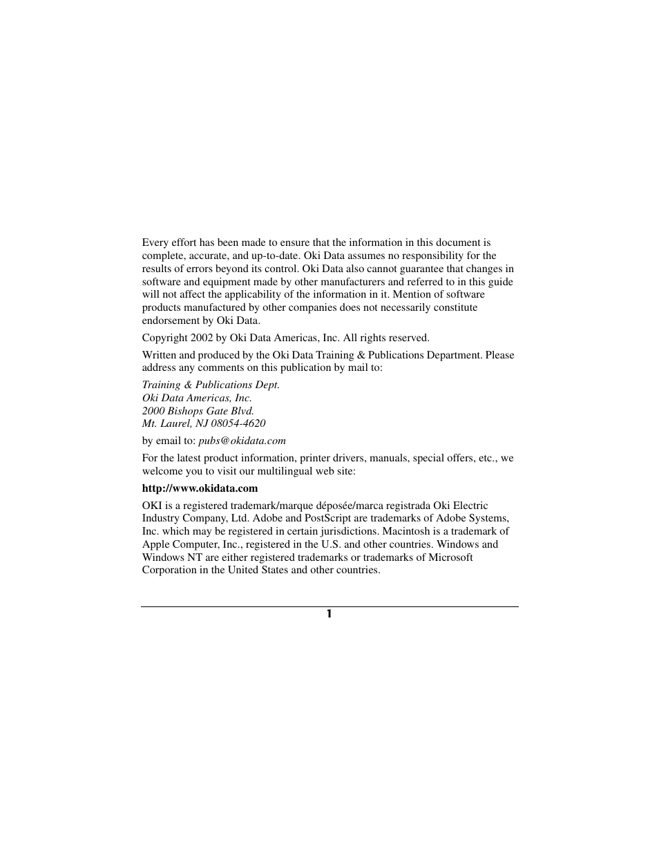 Oki 70040901 User Manual | Page 2 / 16