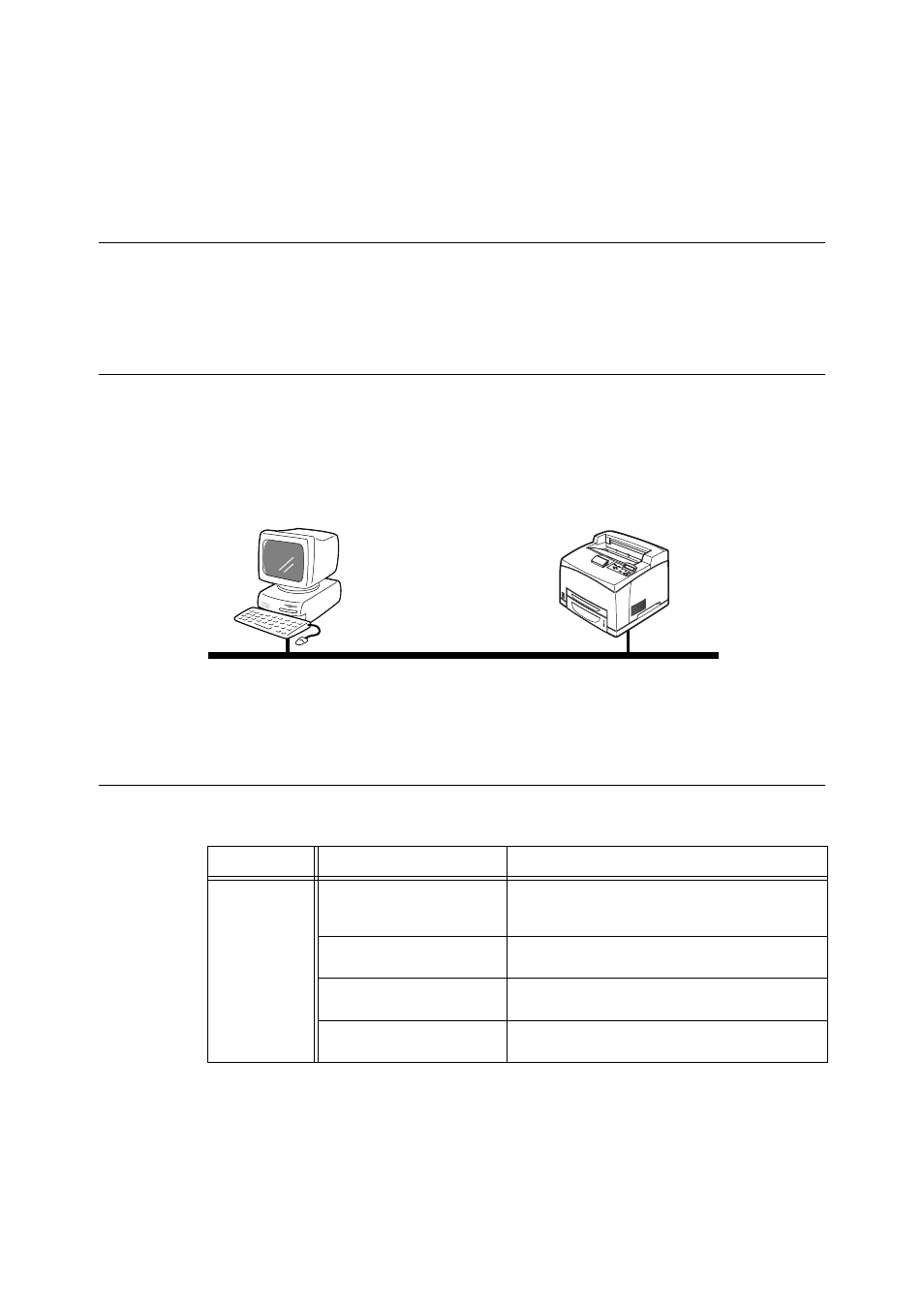4 printing through smb, 1 installation procedure for printing through smb, System configuration | Target computers, Printing through smb, 4printing through smb | Oki B 6300 User Manual | Page 18 / 72