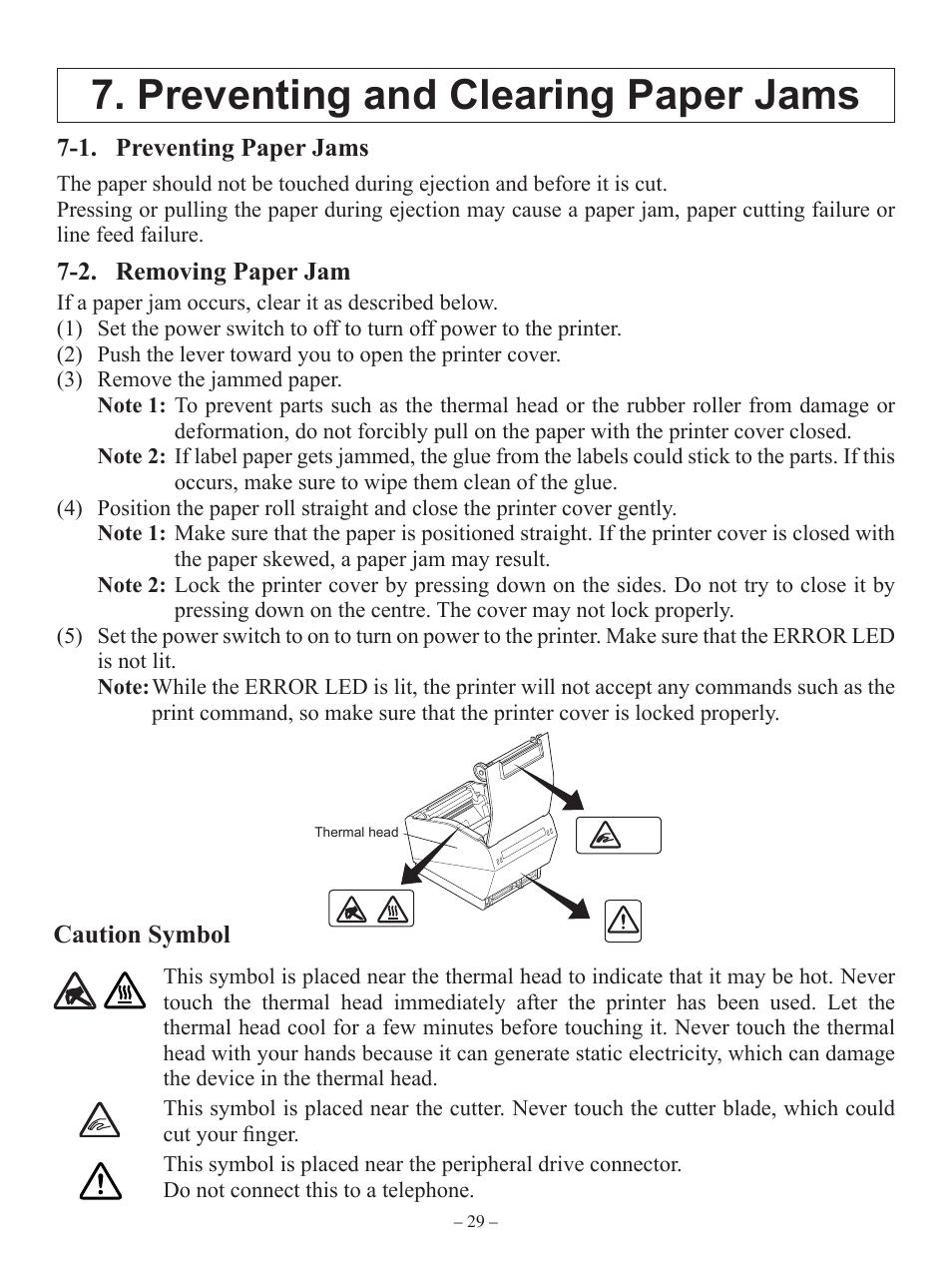 Preventing and clearing paper jams | Oki RT322POS User Manual | Page 33 / 60